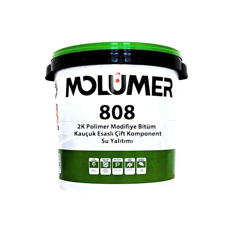 808 2K Polimer Modifiye Bitüm Kauçuk Esaslı Elastik, Çift Komponent Su Yalıtımı 